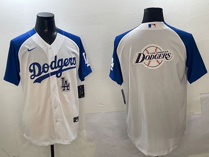 Men Los Angeles Dodgers Blank White blue Game 2025 Nike MLB Jersey style 39
